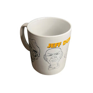 Jeff Dunham Comedy 2012 Dummies Puppets 4in White Ceramic Coffee Mug